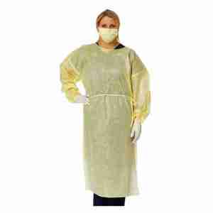 Yellow Disposable Isolation Gown
