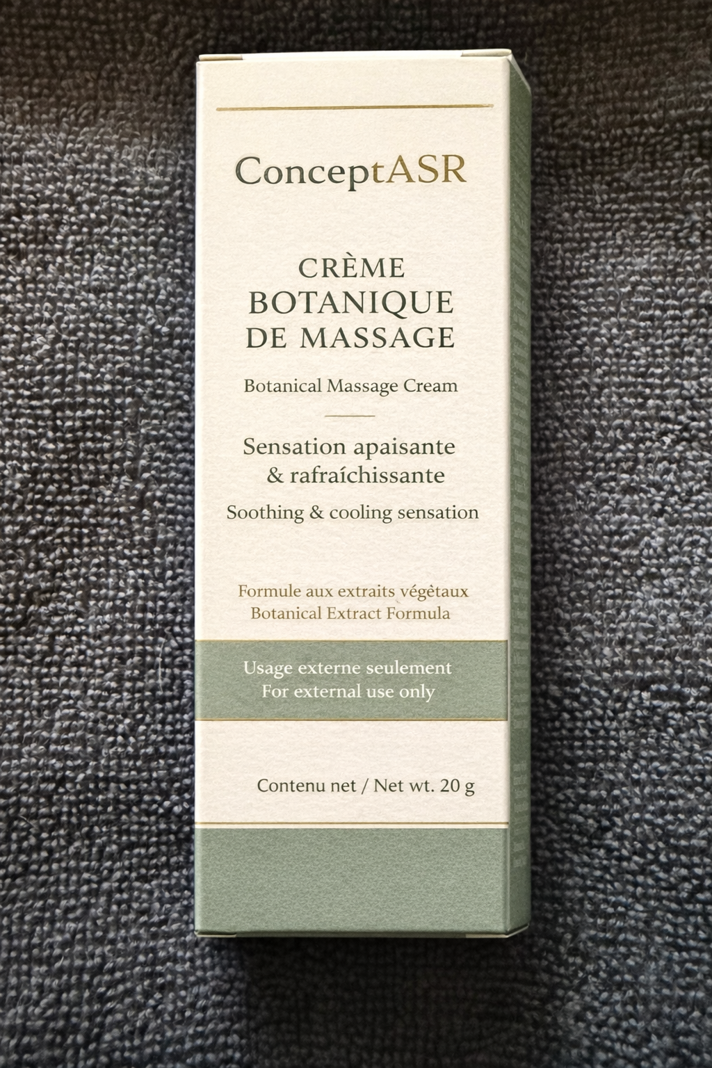 Crème Botanique de Massage ConceptASR – 20 g | Sensation Apaisante & Rafraîchissante – Image 2