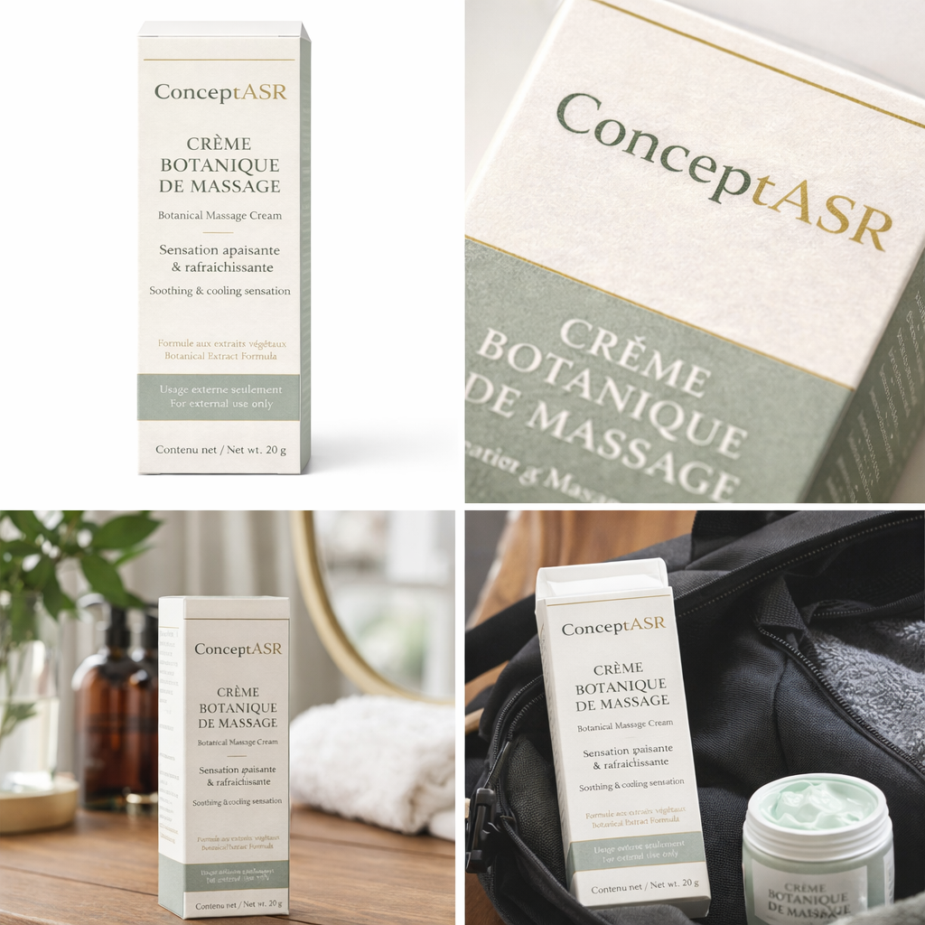 Crème Botanique de Massage ConceptASR – 20 g | Sensation Apaisante & Rafraîchissante – Image 3