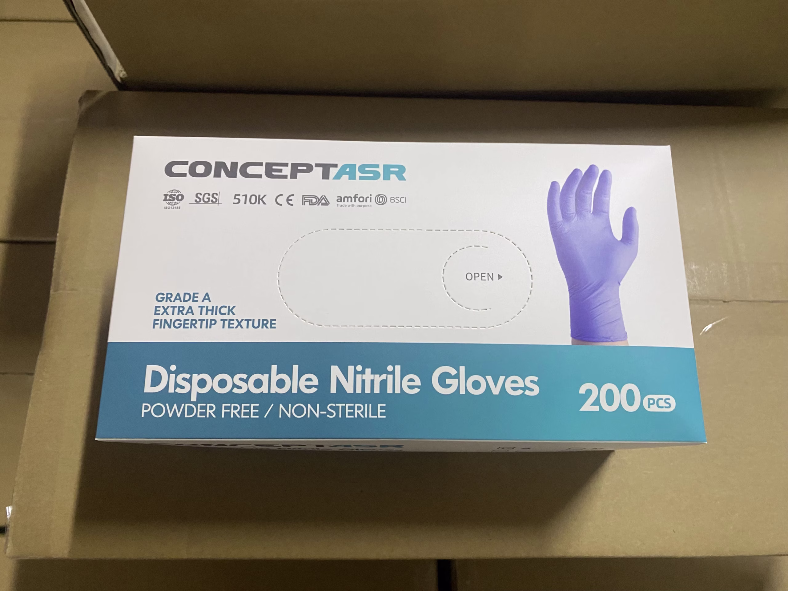 Gants nitrile sans poudre – Qualité médicale | Concept ASR – Image 3