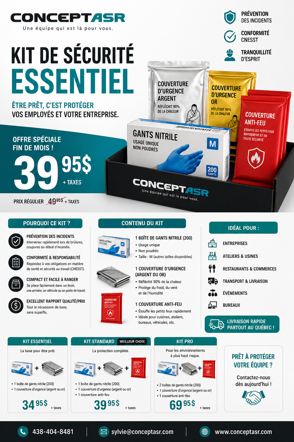 Kit de sécurité essentiel – entreprise