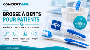 Brosse à dents pour patients Medline | Hygiène buccodentaire institutionnelle | Concept ASR