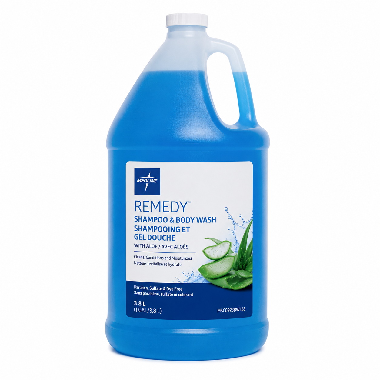 Shampooing et gel douche Medline 3,8L | Produit pour résidences et soins – Image 2