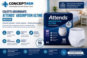 Culotte d’incontinence de nuit Attends® Premier – Moyen