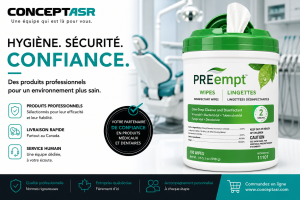 Lingette désinfectante médicale PREempt™ – 160/contenant