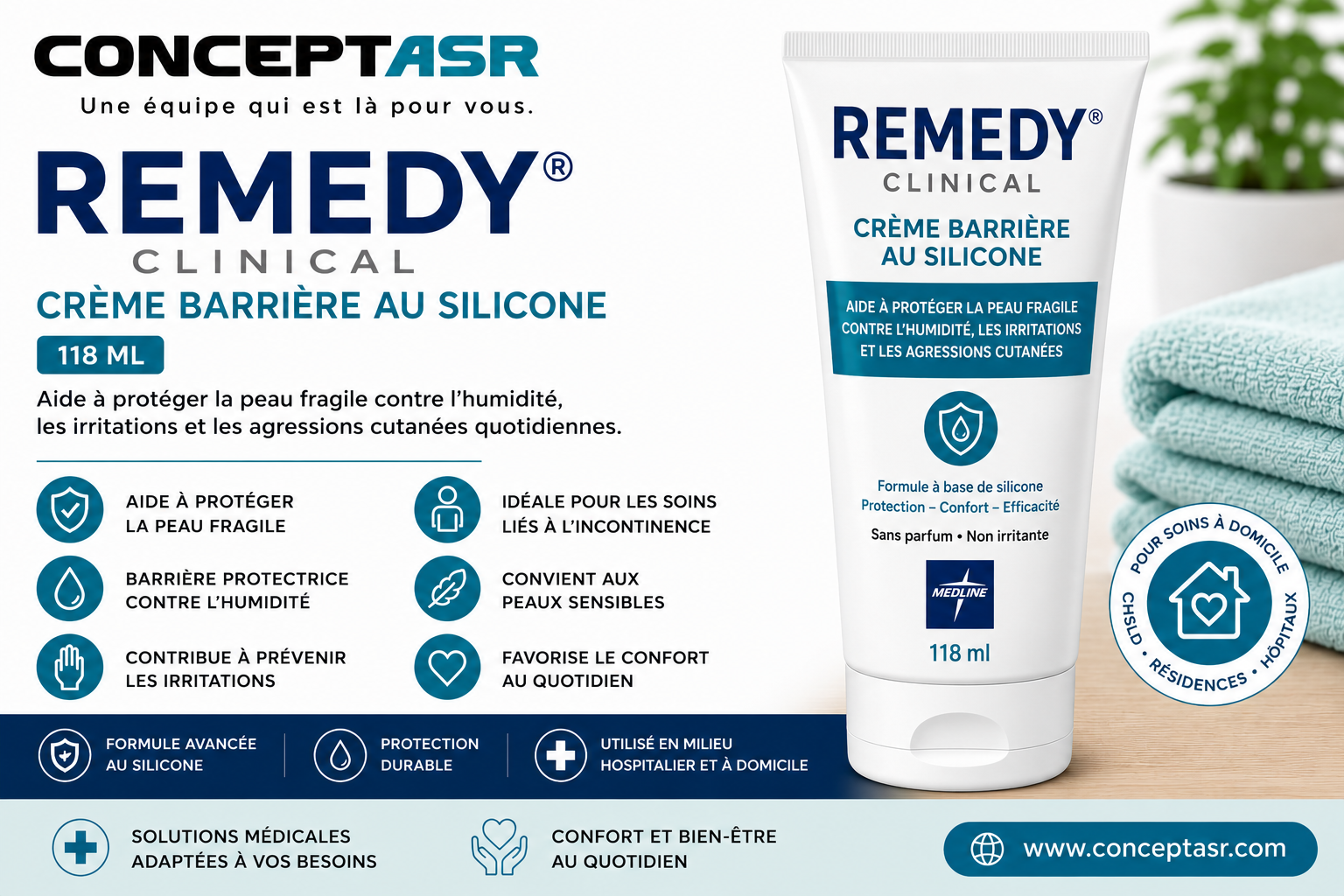 REMEDY® CLINICAL CRÈME BARRIÈRE AU SILICONE 118 ML
