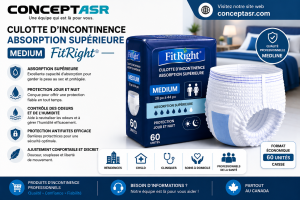 Culotte d’incontinence absorption supérieure medium