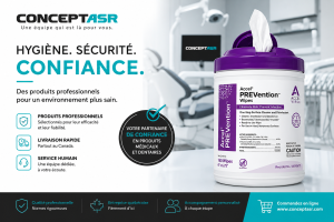 Lingette désinfectante médicale Accel Virox PREVention™