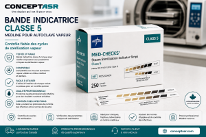 Bande indicatrice classe 5 Medline pour autoclave