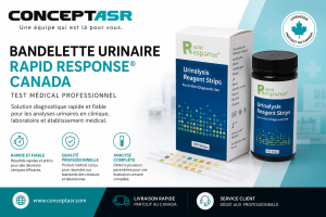 Bandelette urinaire Rapid Response Canada | Test médical professionnel