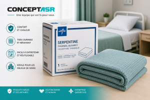 Couverture thermique médicale Medline Serpentine