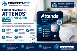 Culotte d’incontinence de nuit Attends® Premier – Grand