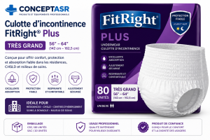 Culotte d’incontinence FitRight® Plus – Très grand