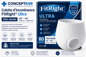 Culotte d’incontinence FitRight® Ultra – Très grand