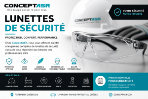 Lunettes de sécurité professionnelles