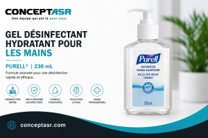 Gel désinfectant hydratant PURELL® 236 mL | Hygiène institutionnelle | Concept ASR