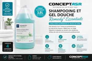 Shampooing et gel douche Medline 3,8L | Produit pour résidences et soins