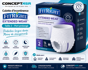 Culotte d’incontinence port prolongé FitRight Extended Wear Taille 2