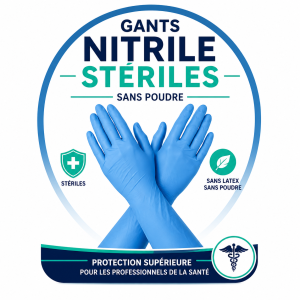 Gants nitrile stériles