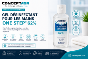 Gel désinfectant pour les mains One Step® 62% | Hygiène institutionnelle | Concept ASR