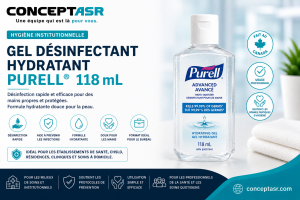 Gel désinfectant hydratant PURELL® 118 mL | Hygiène institutionnelle | Concept ASR