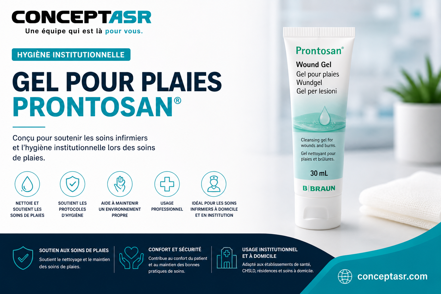 Gel pour plaies Prontosan® | Hygiène institutionnelle | Concept ASR