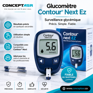 Glucomètre Contour® Next Ez | Surveillance glycémique | Concept ASR