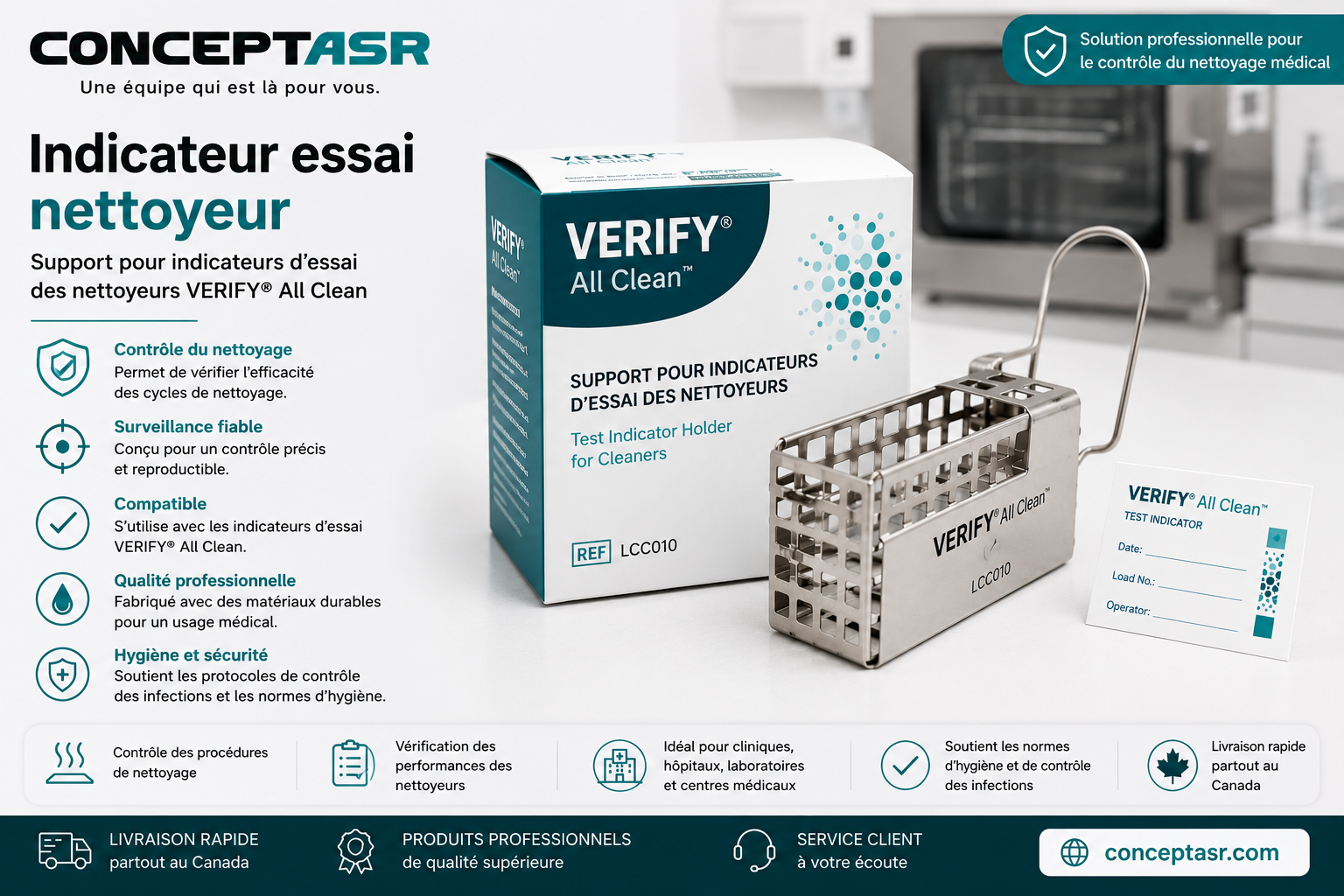Indicateur essai nettoyeur VERIFY® All Clean