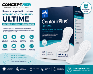 Serviette urinaire haute absorption Medline ContourPlus Ultime