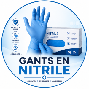 Gants nitrile sans latex pour usage médical | Concept ASR