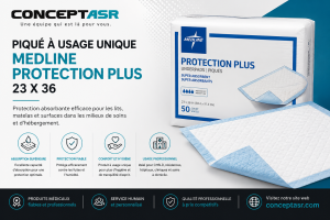 Piqué à usage unique Medline Protection Plus – 23 x 36