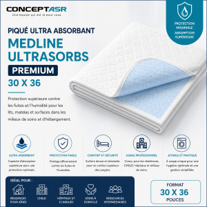 Piqué ultra absorbant Medline Ultrasorbs Premium 30 x 36 | ConceptASR