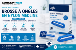 Brosse à ongles Medline nylon | Hygiène institutionnelle | Concept ASR