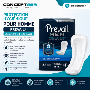 Protection hygiénique pour homme Prevail® – absorption maximale