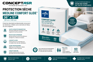 Protection sèche Medline Comfort Glide 36 x 57