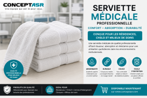 Serviette médicale professionnelle pour CHSLD et résidences | ConceptASR