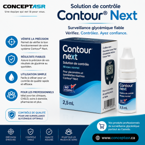 Solution de contrôle Contour® Next 2,5 mL | Surveillance glycémique | Concept ASR