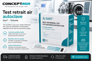 Test retrait air autoclave Dart® 10/boîte