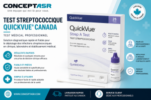 Test streptococcique QuickVue Canada | Test médical professionnel