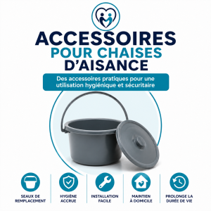 Accessoires pour chaise d'aisance | Seaux et pièces de remplacement