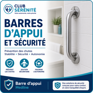 Barres d'appui et sécurité | Prévention des chutes à domicile
