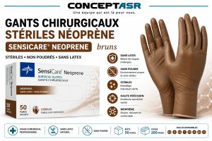 Gants chirurgicaux stériles en néoprène SensiCare® Neoprene | Medline | Concept ASR