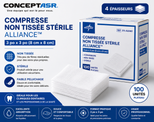 Compresse non tissée stérile Alliance 3x3 | Concept ASR