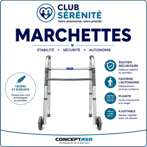 Marchettes pour aînés | Sécurité, stabilité et autonomie