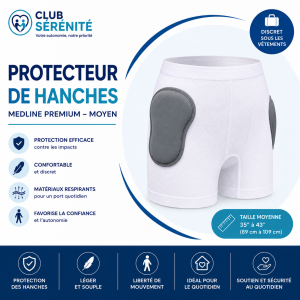 Protecteur de hanches Medline Premium Moyen | Prévention des chutes