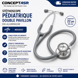 Stéthoscope pédiatrique Medline MDS9557 | Professionnel | ConceptASR