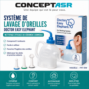 Système de lavage d'oreilles Doctor Easy Elephant | Club Sérénité