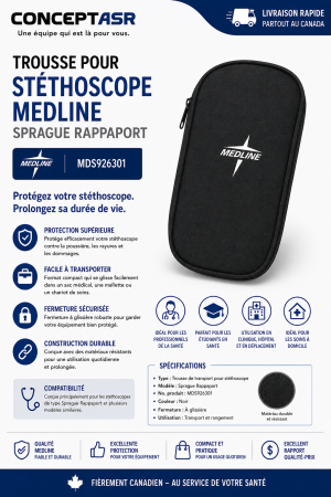 Trousse pour stéthoscope Medline Sprague Rappaport | ConceptASR