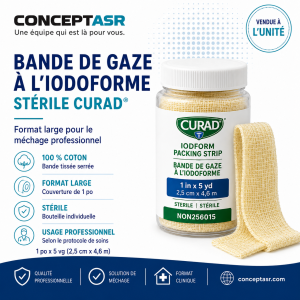 Bande de gaze stérile à l’iodoforme CURAD 1 po NON256015