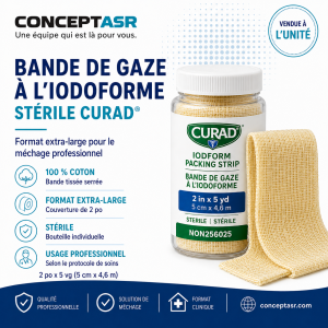 Bande de gaze stérile à l’iodoforme CURAD 2 po NON256025